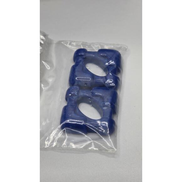 Vintage Avon Tailored Accent Convertible Earrings Set Gold Tone Red, Blue, Black - Picture 4 of 6